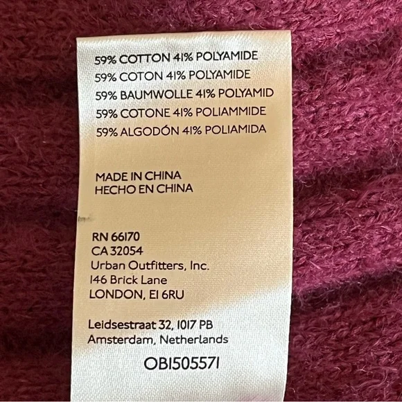 FREE PEOPLE Oversized Big City Turtleneck Sweater Fuchsia Pink Womens M-XL Prep - Picture 10 of 14